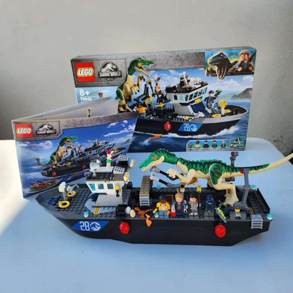 LEGO Jurassic World Park Baryonyx Dinosaur Boat Escape 76942 Building Set Toy Se